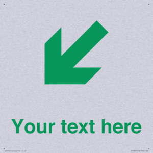 Custom Safe Condition inverse: Green Down left right arrow